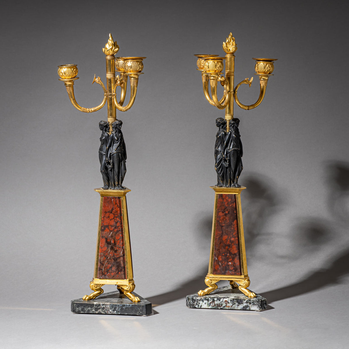 Pair of Girandoles, Probably Italy, 19th Century