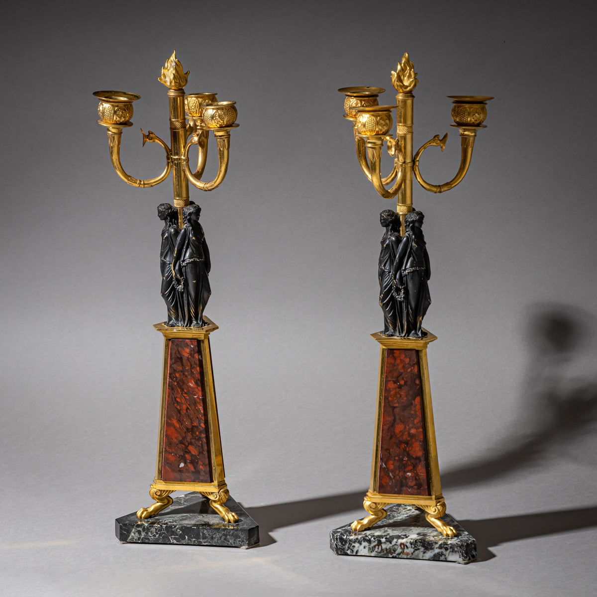Pair of Girandoles, Probably Italy, 19th Century