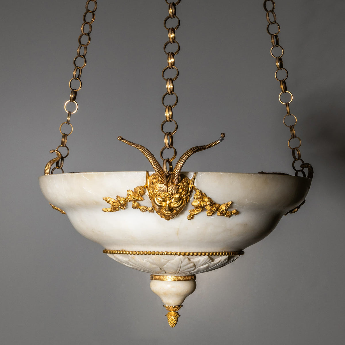 Deckenluster aus Alabaster, Wien, Anfang 19. Jahrhundert