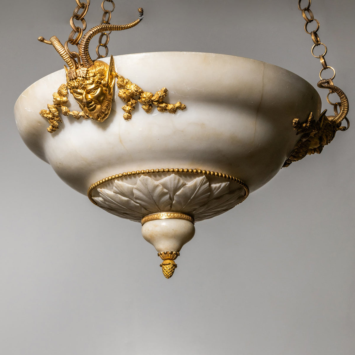 Deckenluster aus Alabaster, Wien, Anfang 19. Jahrhundert