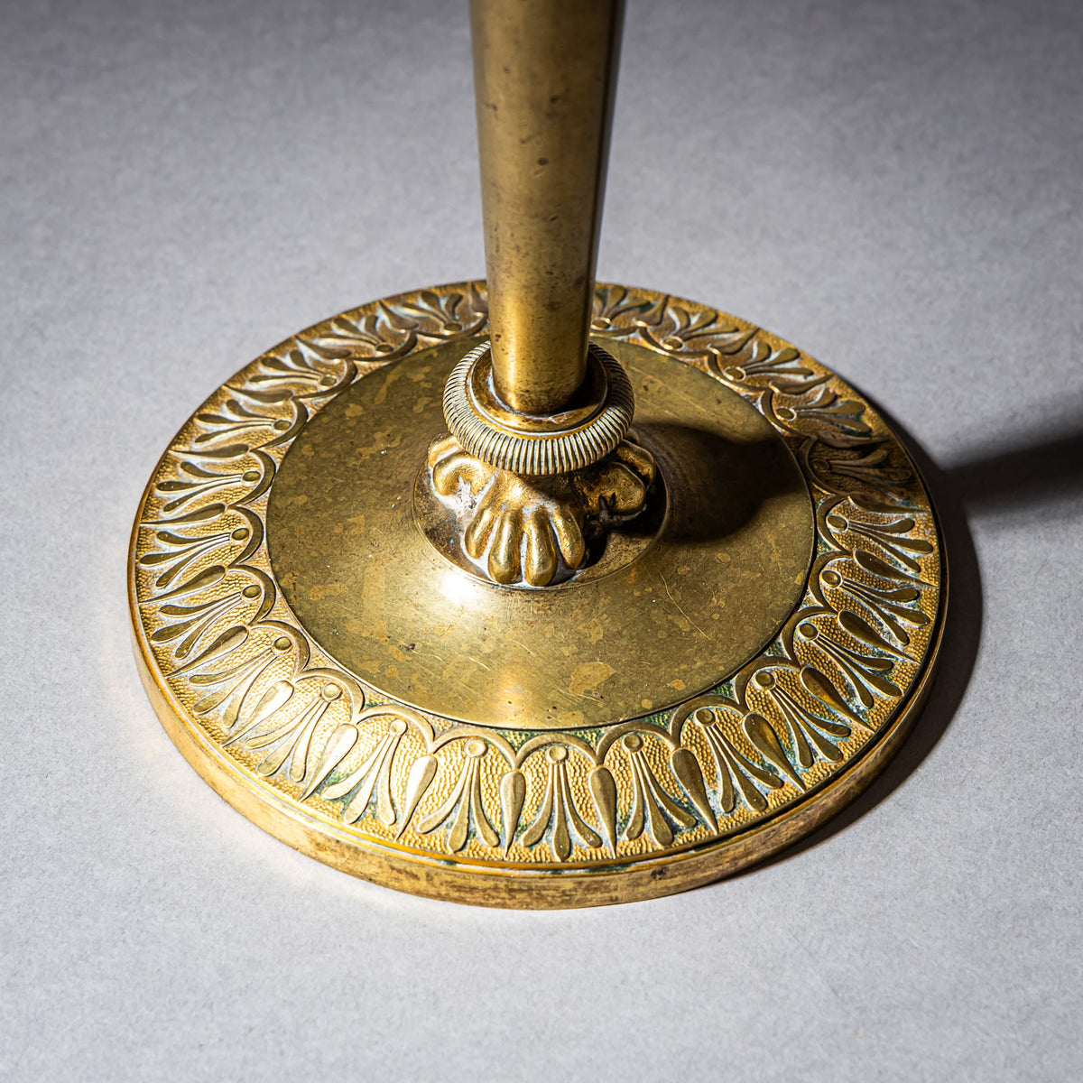 Pair of Brass Candle Holders, France, 19th Century