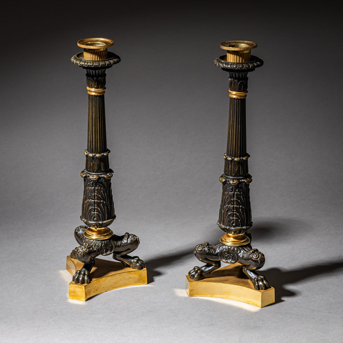 Pair of Charles X Candlesticks, France, circa 1825