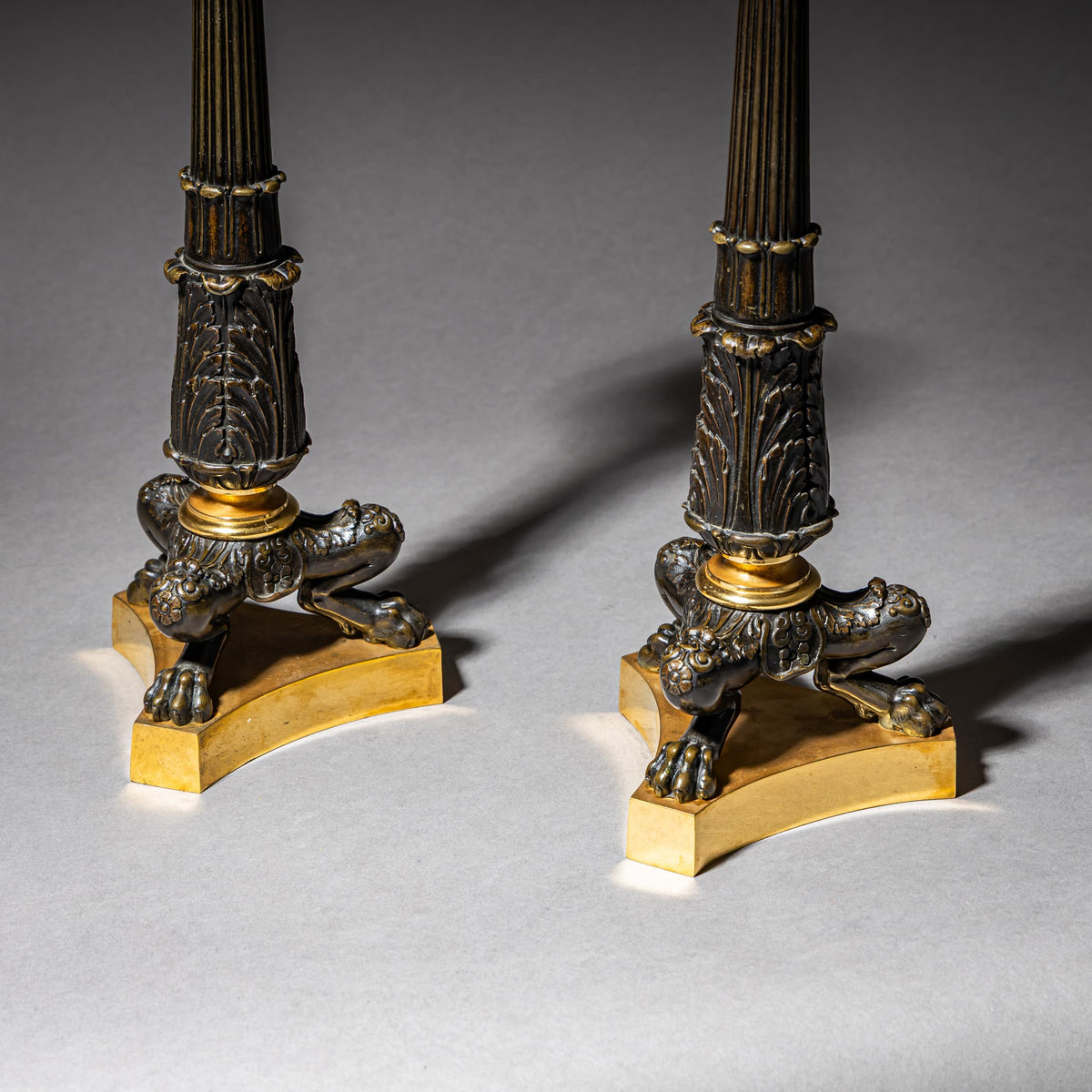 Pair of Charles X Candlesticks, France, circa 1825