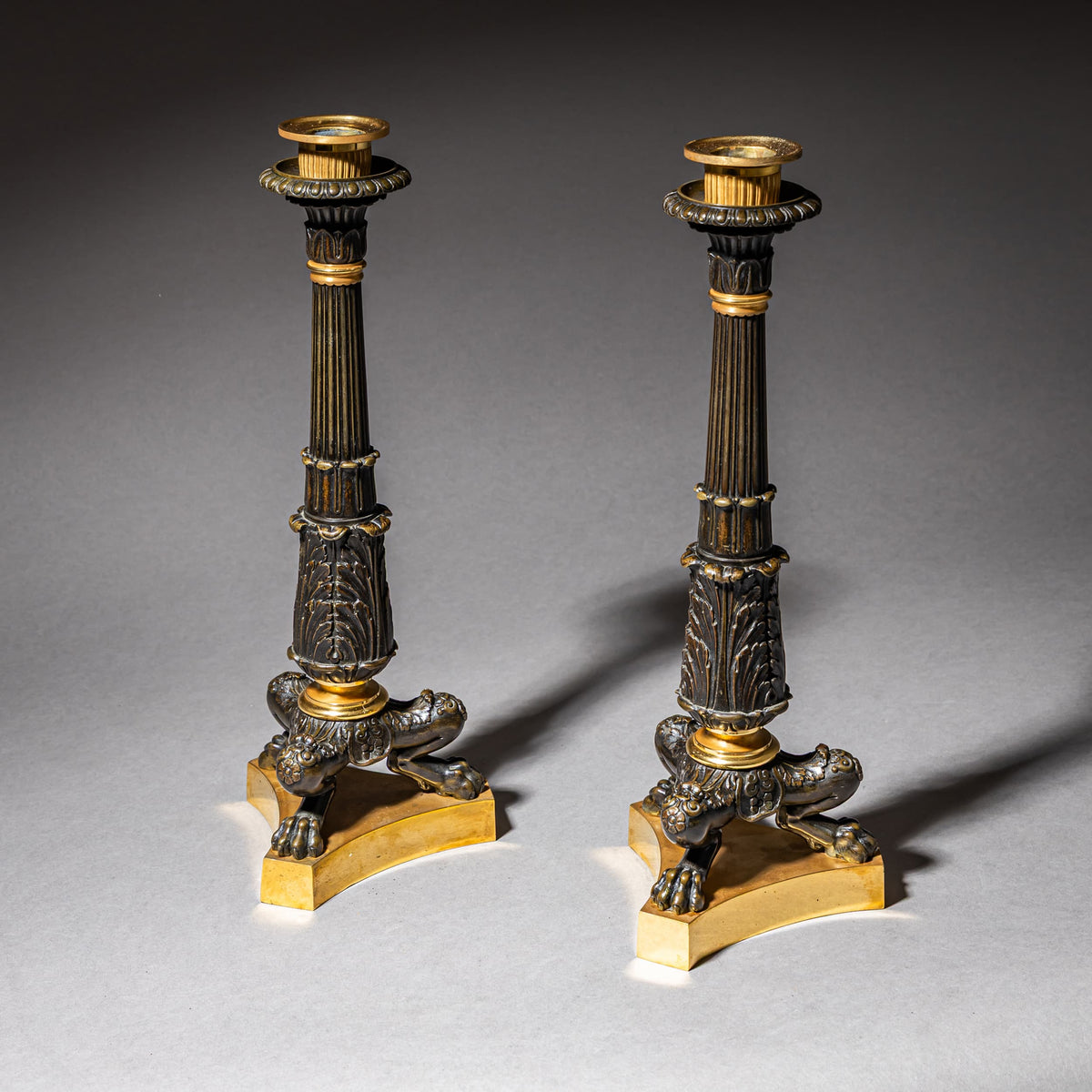 Pair of Charles X Candlesticks, France, circa 1825