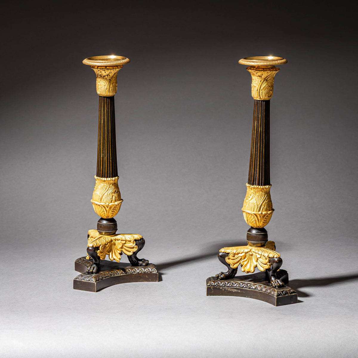 Pair of Charles X Candlesticks, France, circa 1825