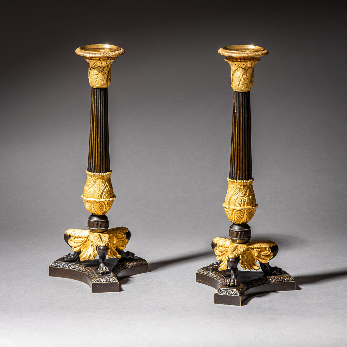 Pair of Charles X Candlesticks, France, circa 1825