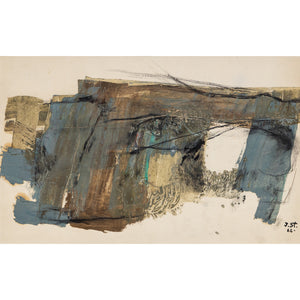 Josef Steiner (1899-1977), Abstract Gouache on Cardboard, 1962