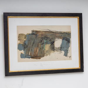 Josef Steiner (1899-1977), Abstract Gouache on Cardboard, 1962