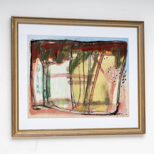Josef Steiner (1899-1977), Abstract Gouache on Cardboard, 1968
