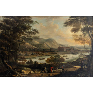 Johann Alexander Thiele, View of the Elbe with Pillnitz Castle, c. 1724-1726