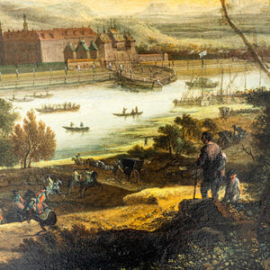 View of the Elbe with Pillnitz Castle, Johann Alexander Thiele (zugeschr. 1685-1752)