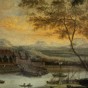 View of the Elbe with Pillnitz Castle, Johann Alexander Thiele (zugeschr. 1685-1752)