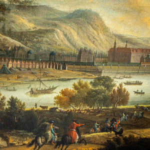 View of the Elbe with Pillnitz Castle, Johann Alexander Thiele (zugeschr. 1685-1752)