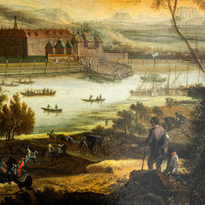 View of the Elbe with Pillnitz Castle, Johann Alexander Thiele (zugeschr. 1685-1752)