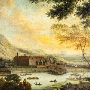 View of the Elbe with Pillnitz Castle, Johann Alexander Thiele (zugeschr. 1685-1752)