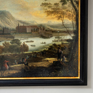 View of the Elbe with Pillnitz Castle, Johann Alexander Thiele (zugeschr. 1685-1752)