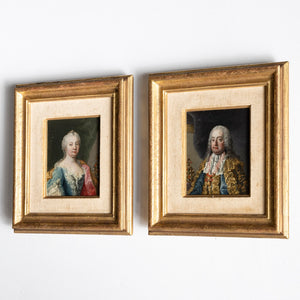 Miniaturportraits Maria Theresia und Franz I, 18. Jahrhundert