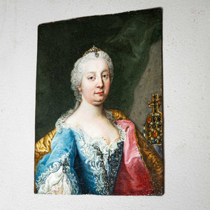 Miniaturportraits Maria Theresia und Franz I, 18. Jahrhundert