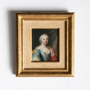 Miniaturportraits Maria Theresia und Franz I, 18. Jahrhundert