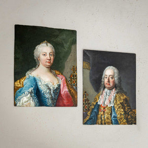 Miniaturportraits Maria Theresia und Franz I, 18. Jahrhundert