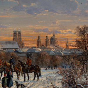 Hubert Kaplan (1940), View of Munich in Winter