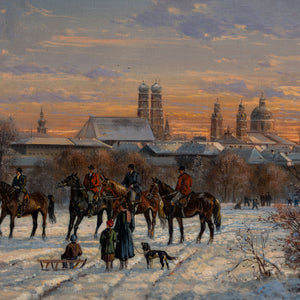 Hubert Kaplan (1940), View of Munich in Winter