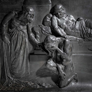 Bronze Relief by Max Wach-Wacheneck (*1871 Berlin), cast by Noack Berlin, 1900-1909