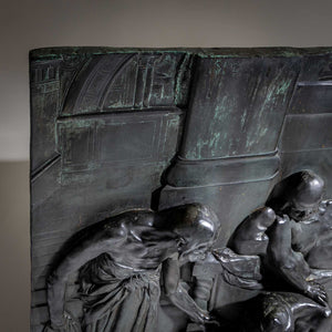 Bronze Relief by Max Wach-Wacheneck (*1871 Berlin), cast by Noack Berlin, 1900-1909