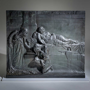 Bronze Relief by Max Wach-Wacheneck (*1871 Berlin), cast by Noack Berlin, 1900-1909