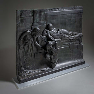 Bronze Relief by Max Wach-Wacheneck (*1871 Berlin), cast by Noack Berlin, 1900-1909