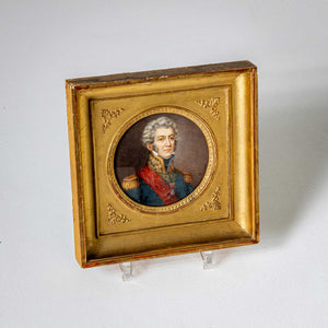 Miniature of General Charles Tristan Marquis de Montholon, Count of Lee, painted by François Dumont (1751-1831) circa 1815