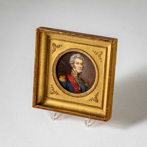 Miniature of General Charles Tristan Marquis de Montholon, Count of Lee, painted by François Dumont (1751-1831) circa 1815