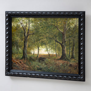 Forest Landscape, signed P. Weber, 20th Century