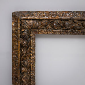 Cassetta Frame with Fruit and Leaf Decorations, Italy, 1st Half 17th Century