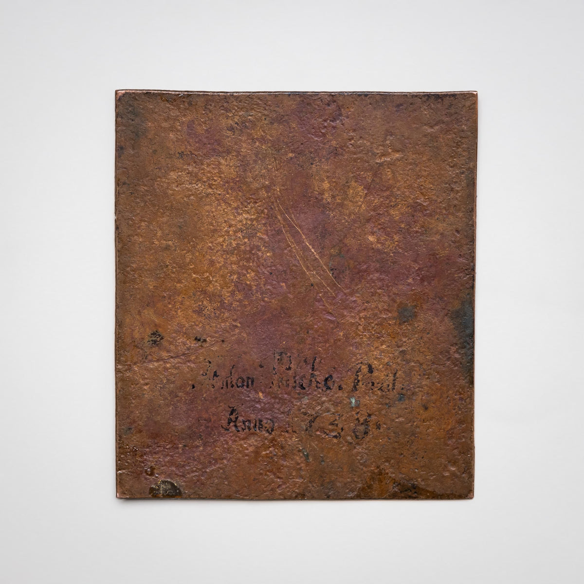 Pendant kleiner Landschaftsgemälde, datiert 1738