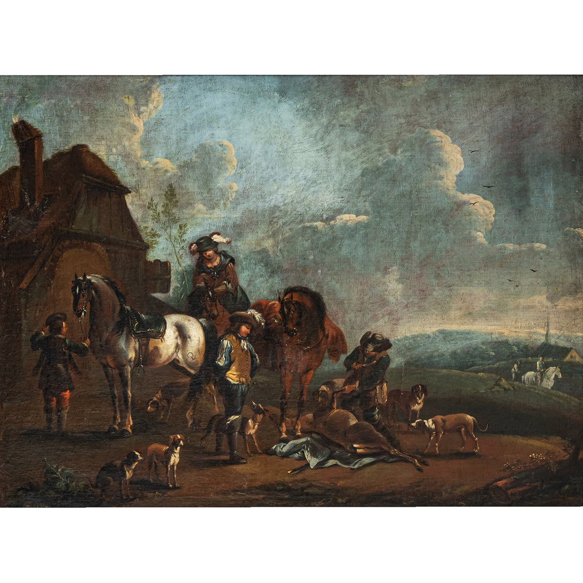 August Querfurt (attributed, 1696–1761), Hunting Party, First Half of the 18th Century