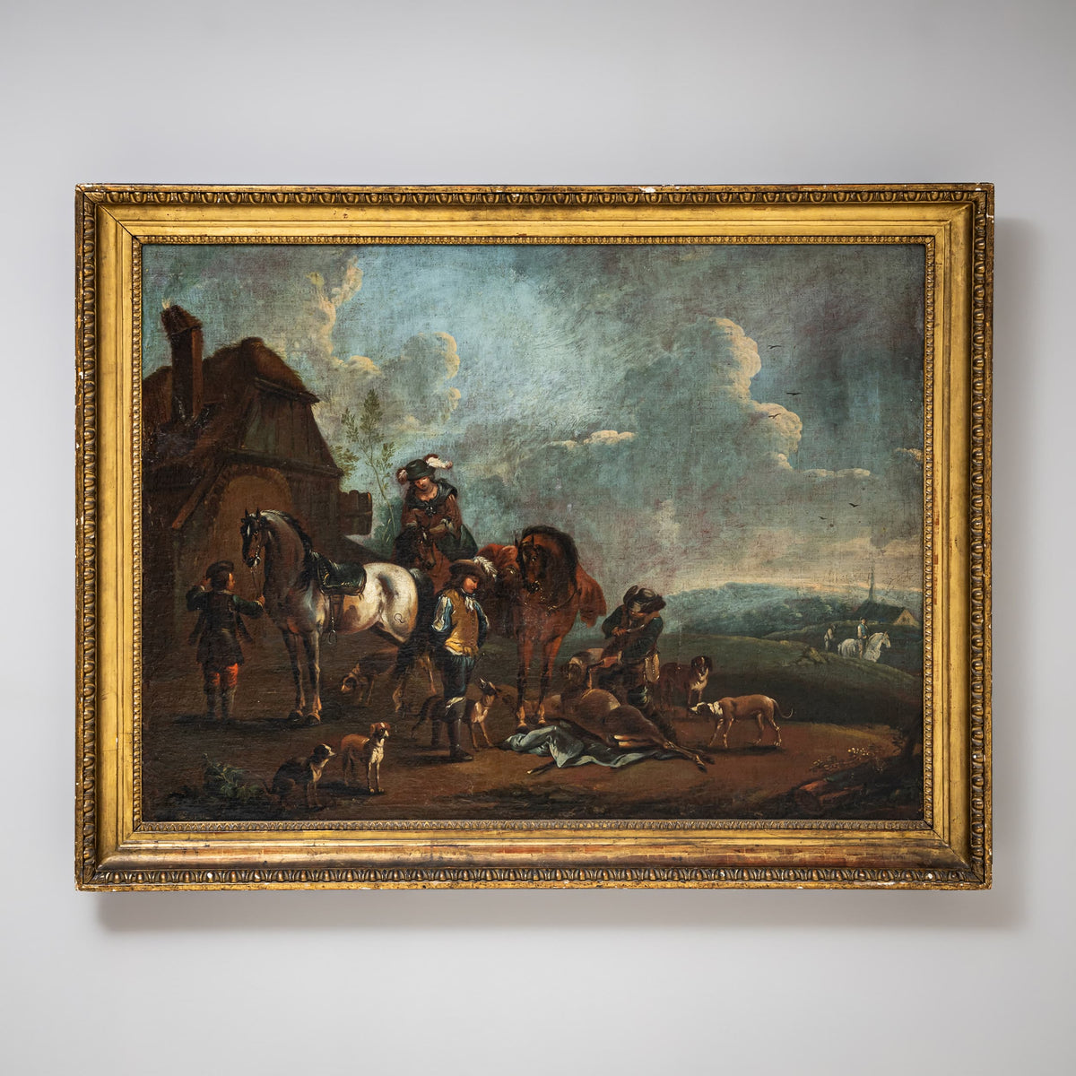 August Querfurt (attributed, 1696–1761), Hunting Party, First Half of the 18th Century