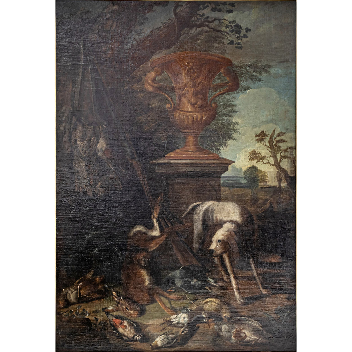 Baroque Hunting Still Life with Dog, 18th Century