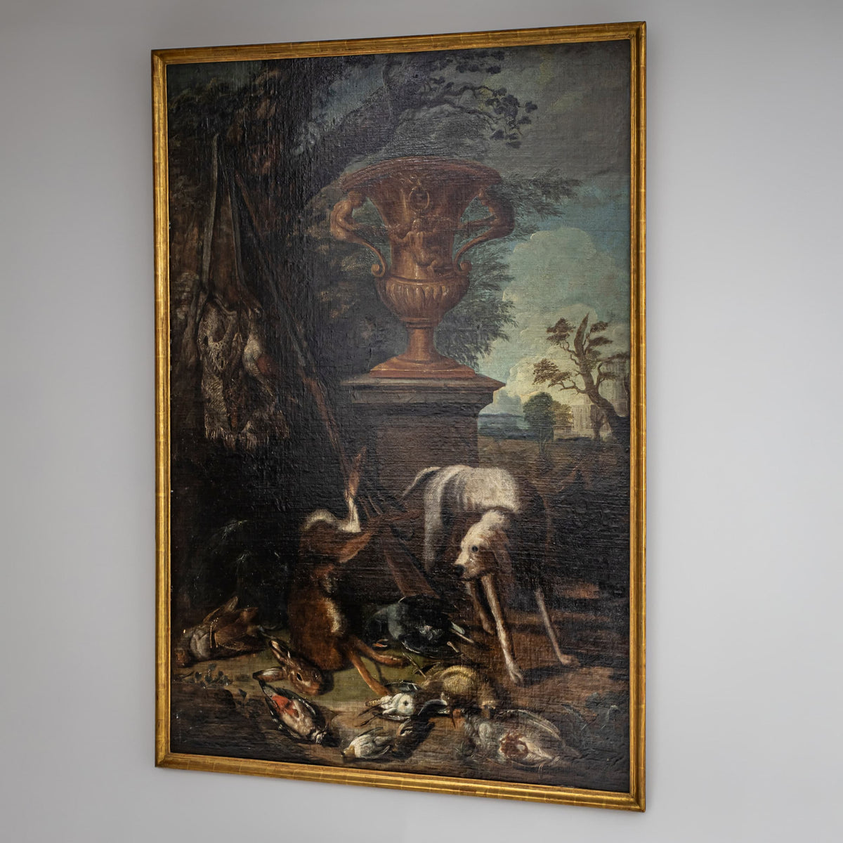 Baroque Hunting Still Life with Dog, 18th Century