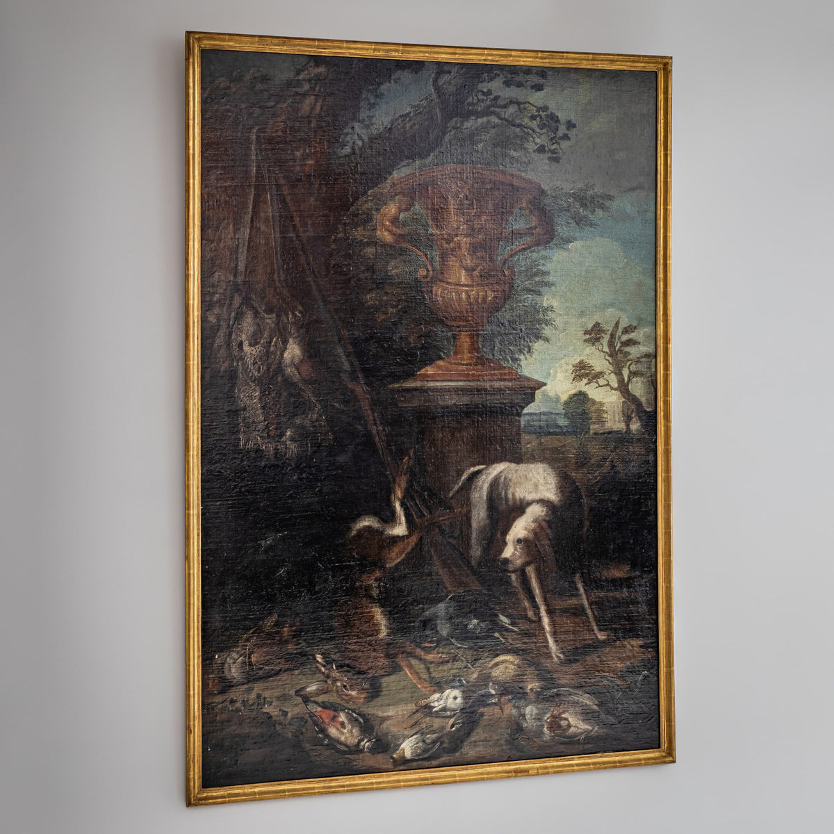 Baroque Hunting Still Life with Dog, 18th Century