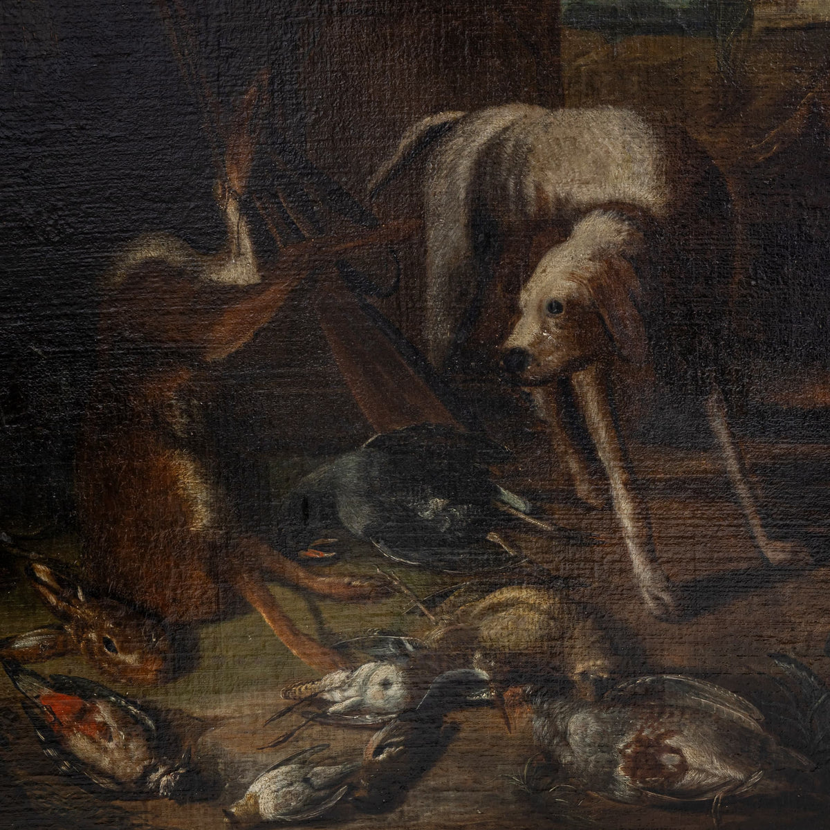 Baroque Hunting Still Life with Dog, 18th Century