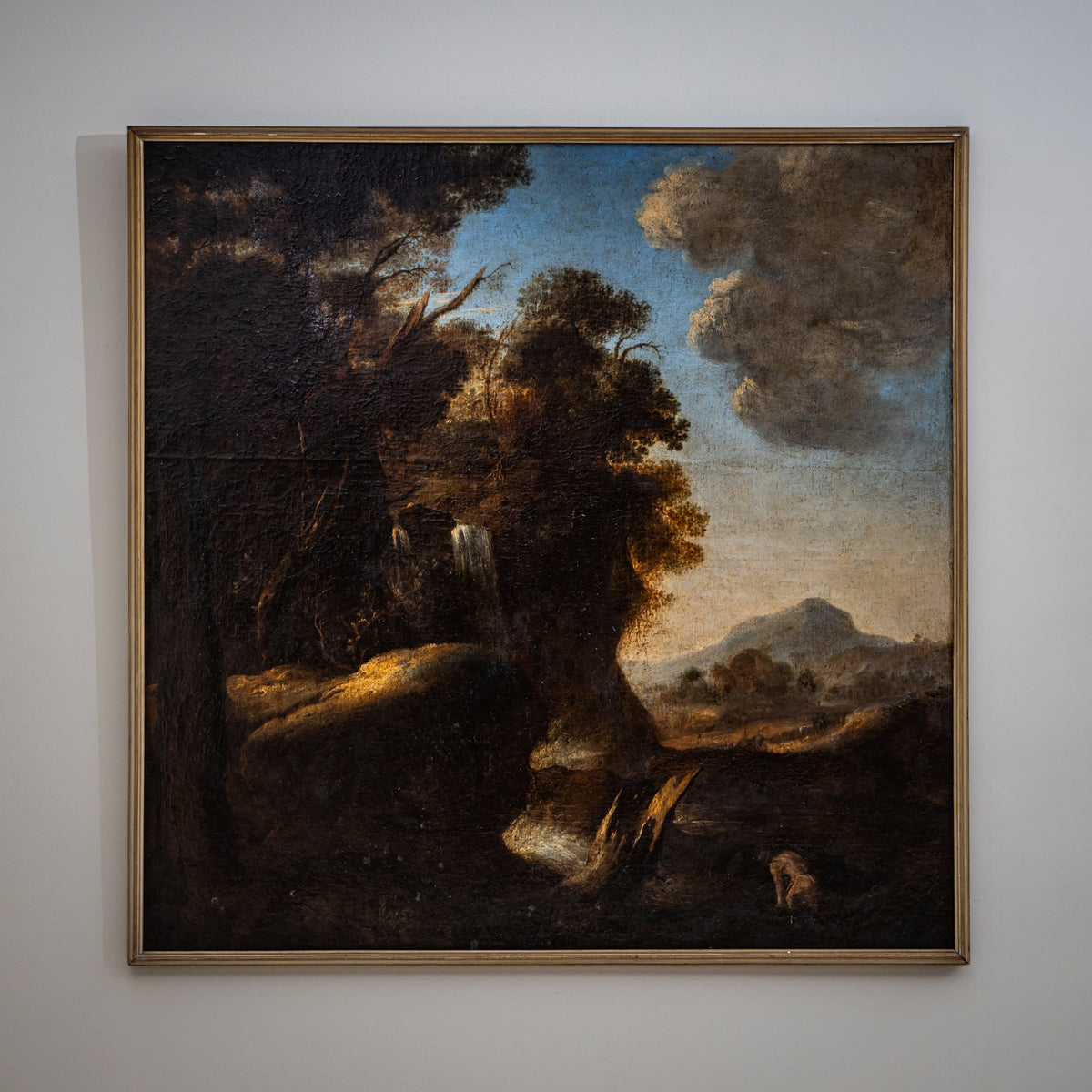 Pair of Landscape Paintings, Italy, 17th Century