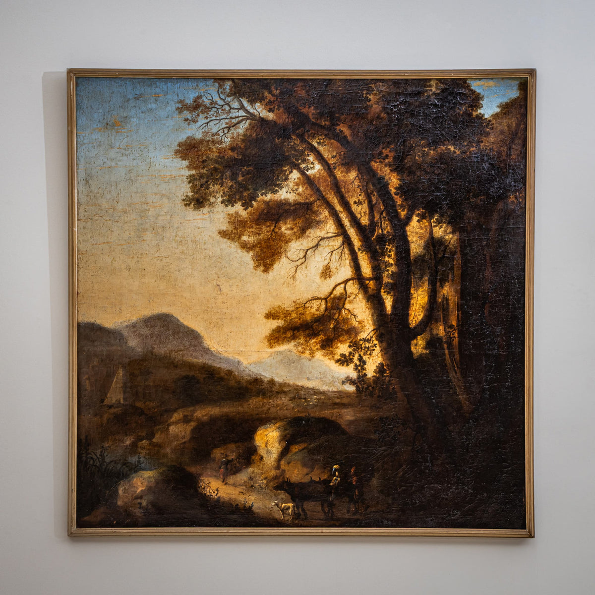 Pair of Landscape Paintings, Italy, 17th Century