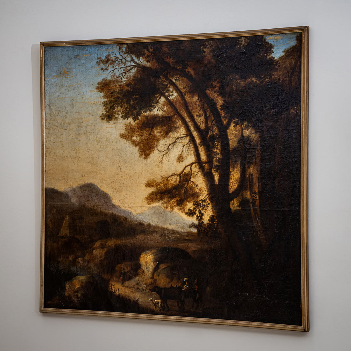 Pair of Landscape Paintings, Italy, 17th Century