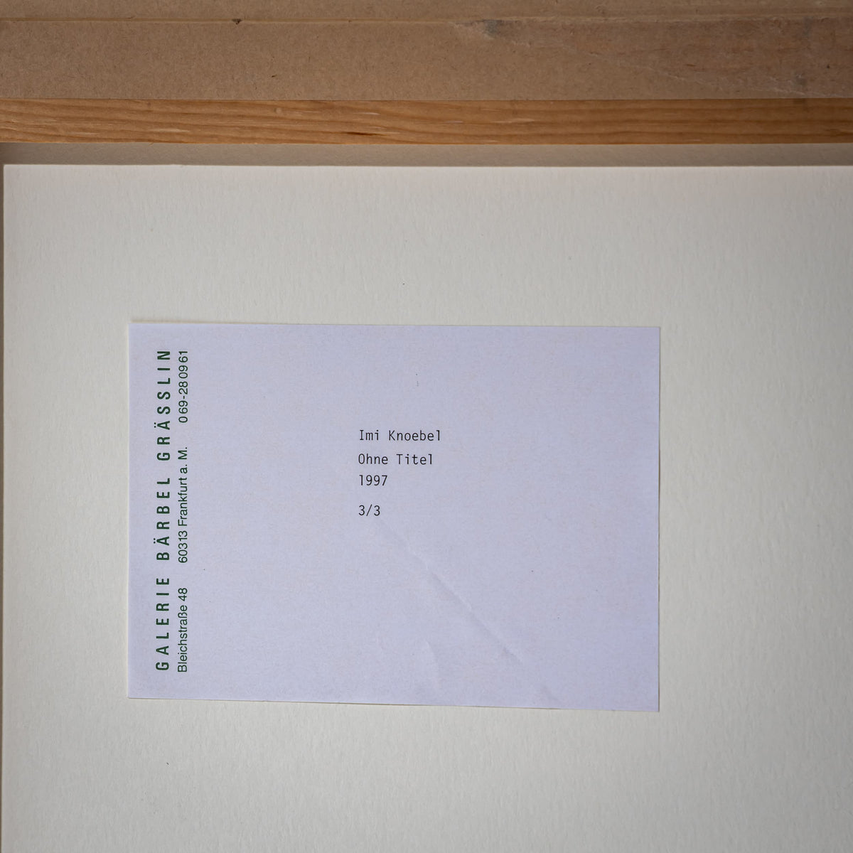 Imi Knoebel (Dessau, 1940), Ohne Titel (Triptychon), Deutschland, 1997