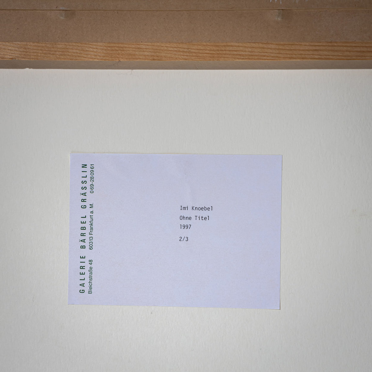 Imi Knoebel (Dessau, 1940), Ohne Titel (Triptychon), Deutschland, 1997