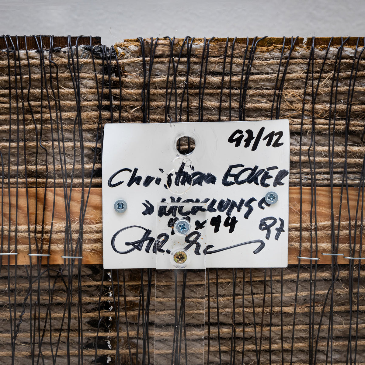 Christian Ecker (Österreich, 1961), „Wicklung“, 1997