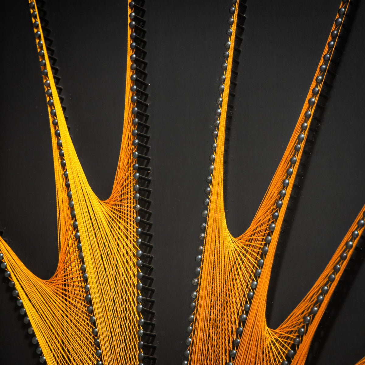 Abstract String Art Triptych, probably Italy, 1970s