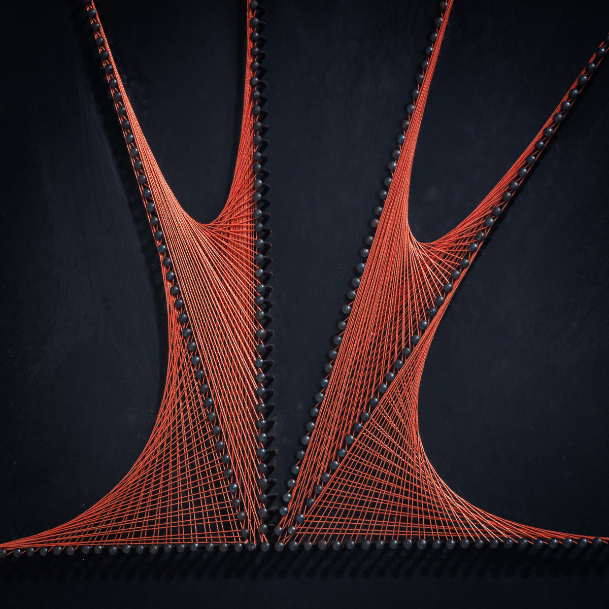 Abstract String Art Triptych, probably Italy, 1970s