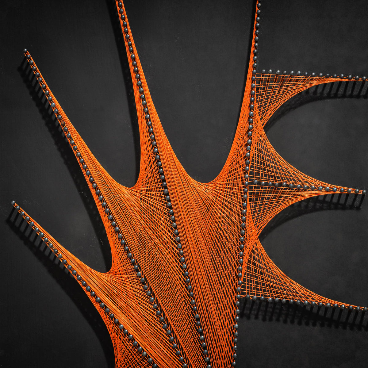 Abstract String Art Triptych, probably Italy, 1970s